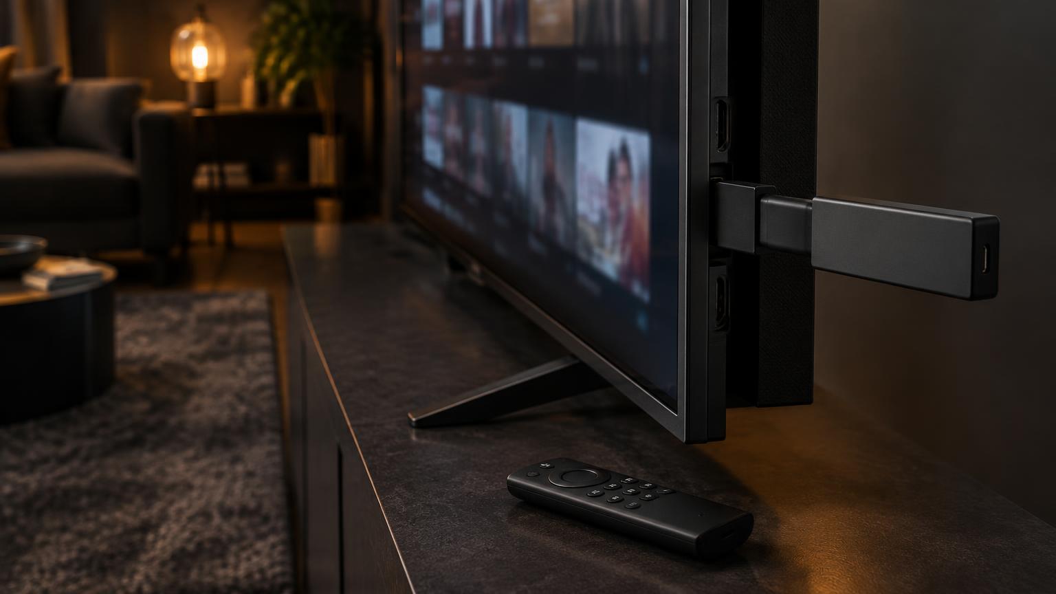 Amazon Fire TV Stick ready for IPTV Smarters Pro installation